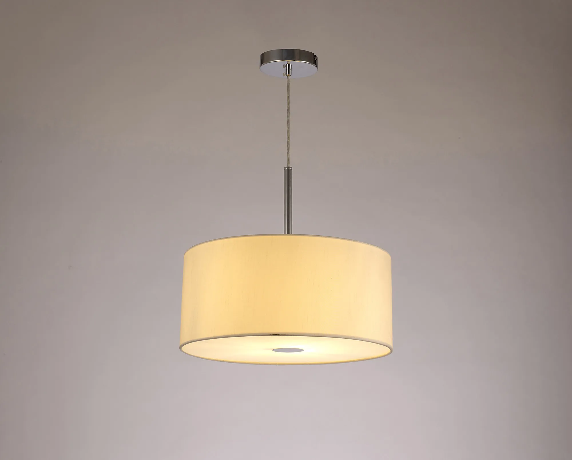 Universal 40cm Frosted Acrylic Diffuser Chrome Centre White D0319  Deco Universal